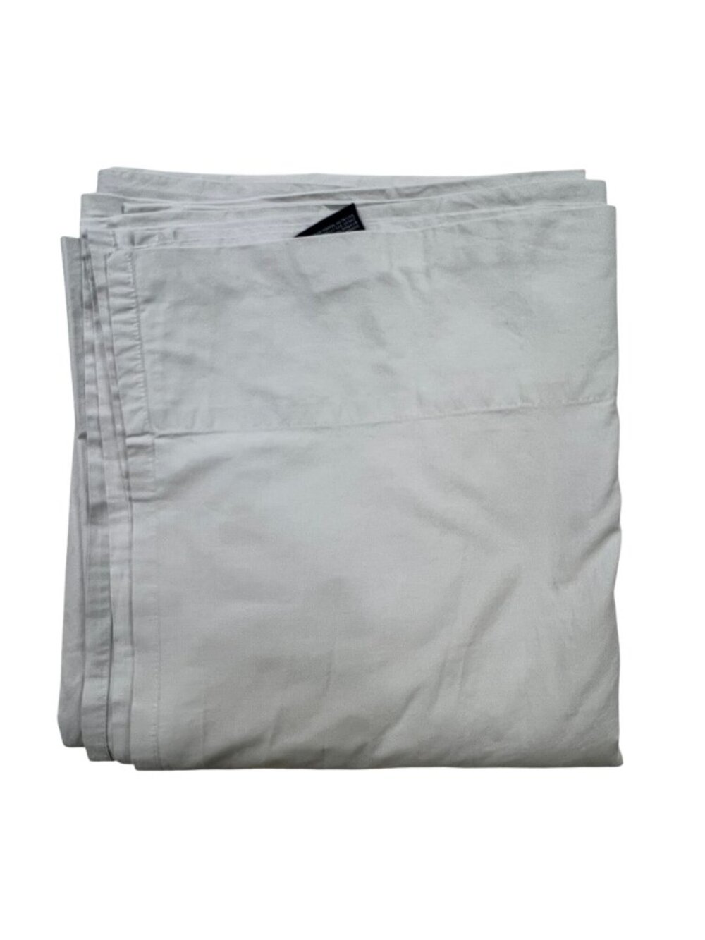 Nautica Home Gray Solid Color 100% Cotton Queen Flat Sheet Bedding Classic